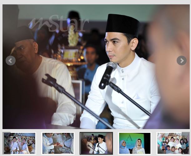 (14 GAMBAR)Sekitar Majlis Pernikahan Amar Baharin& Amyra Rosli