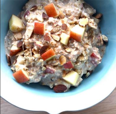 Resepi Chia Seed Oat bersama Mangga dan Apple